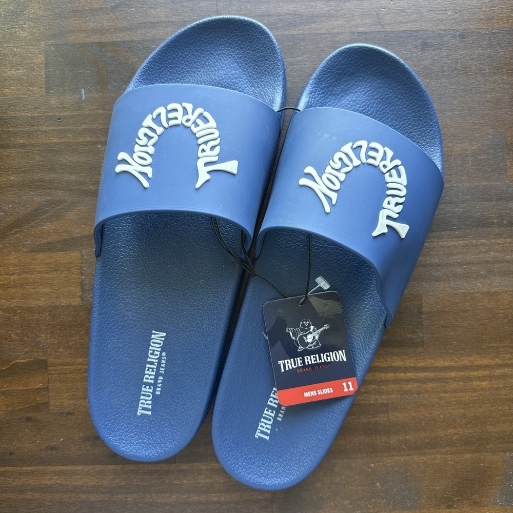 True Religion Slides Red Mens Size 11 New